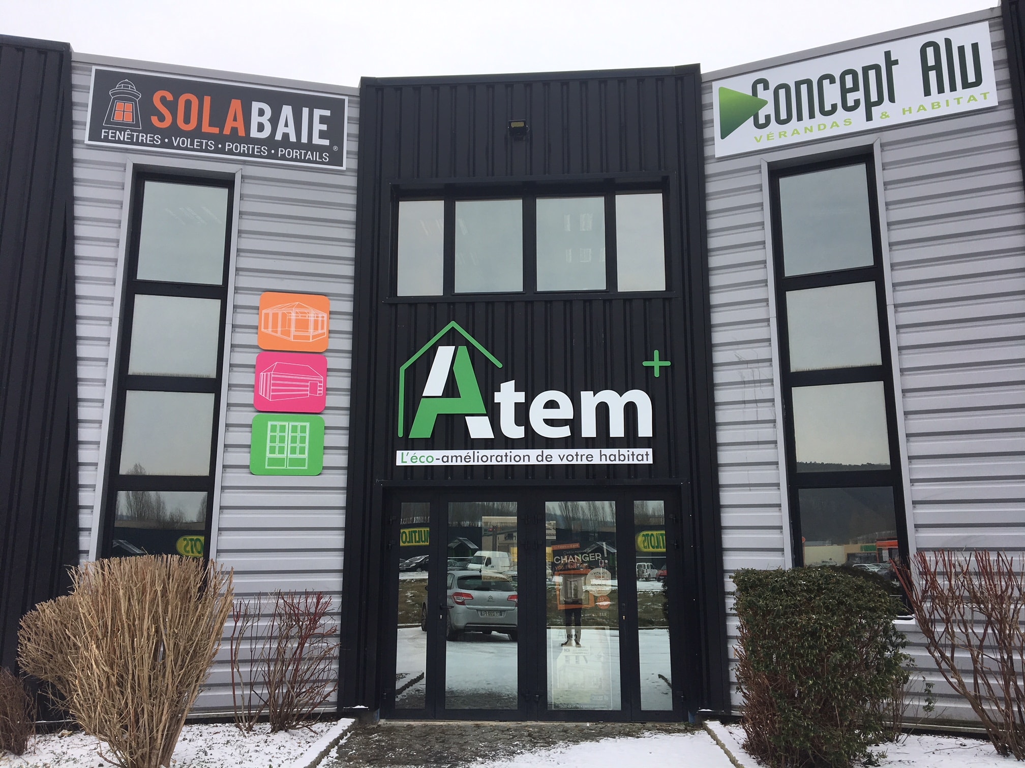Façade de votre artisan-menuisier ATEM+ à Evreux