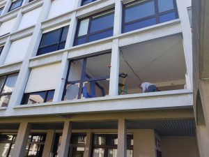 Installation de fenêtres aluminium par Solabaie Le Havre (avant la rénovation)