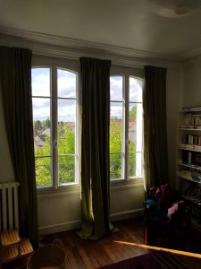 Réalisations de Solabaie Saint-Ouen-l'Aumône : Fenêtres PVC blanches en arc surbaissé