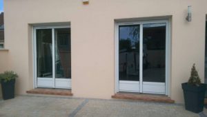 Solabaie Saint-Ouen-l'Aumône : Installation de portes-fenêtres mixtes gamme SO' intérieur et extérieur aluminium blanc