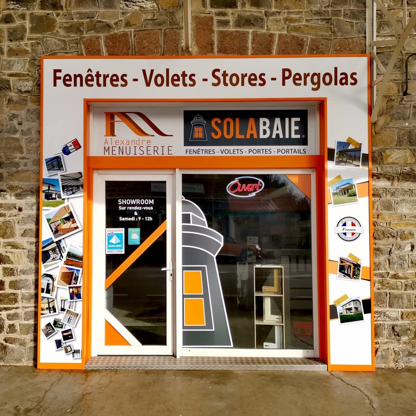 Magasin de fenêtres, portes et volets sur mesure AMPLEPLUIS (69)